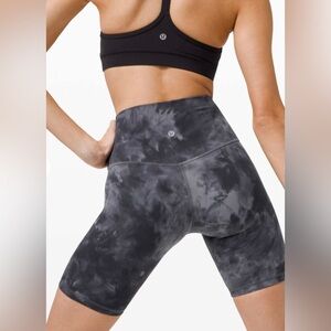 LULULEMON Align Shorts Diamond Dye Pitch Grey Graphite Grey 8” Size 0 EUC